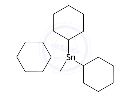 Chemical structure of Tricyclohexylmethyltin
