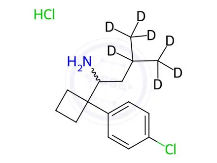 Chemical structure of N-Didesmethyl sibutramine-d7 Hydrochloride