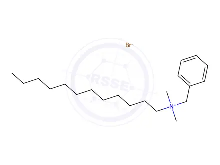 Chemical structure of Benzalkonium Bromide