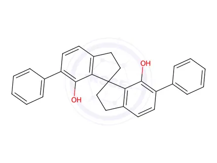 Chemical structure of (1S)-2,2',3,3'-tetrahydro-6,6'-diphenyl-1,1'-Spirobi[1H-indene]-7,7'-diol