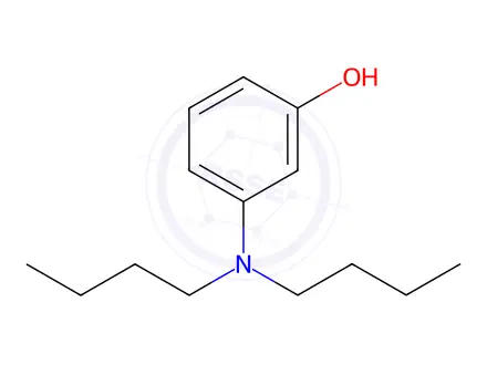 Chemical structure of N,N-Di-B-butyl-3-aminophenol