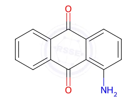 Chemical structure of 1-Aminoanthraquinone