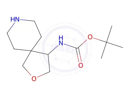 Chemical structure of Tert-butyl (2-oxa-8-azaspiro[4.5]Decan-4-yl)carbamate