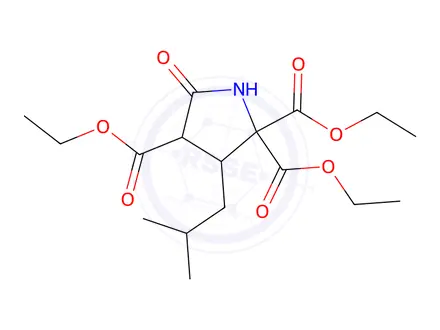 Chemical structure of Triethyl=3-isobutyl-5-oxo-2,2,4-pyrrolidinetricarboxylate