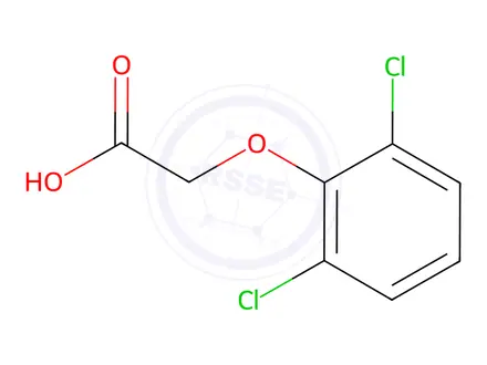 Chemical structure of 2,6-D