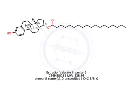 Chemical structure of Estradiol Valerate Impurity 5