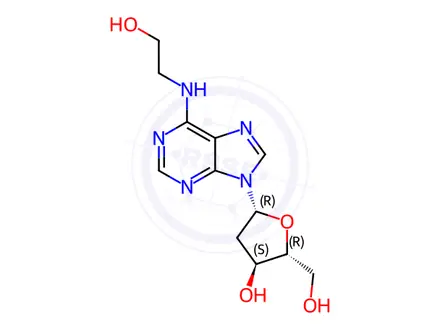 Chemical structure of N6-(2-Hydroxyethyl)-2'-deoxyadenosine