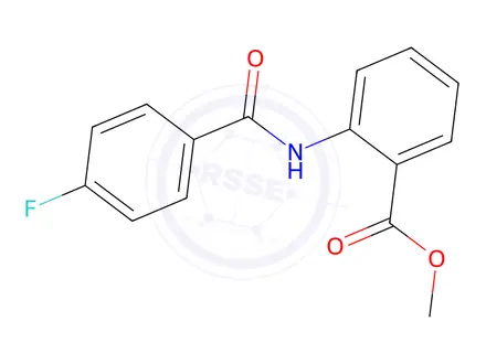 Chemical structure of Methyl 2-[(4-fluorobenzoyl)amino]benzoate