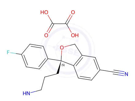 Chemical structure of (S) - Demethylcitalopram Oxalate