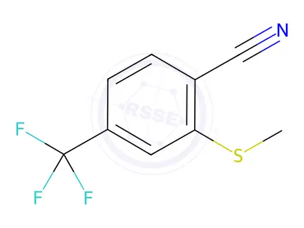 Chemical structure of 2-(Methylthio)-4-(trifluoromethyl)benzonitrile