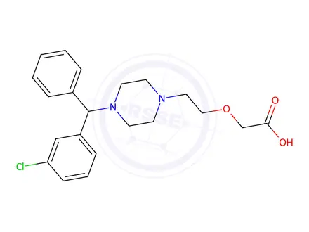 Chemical structure of Cetirizine 3-Chloro Impurity DiHCl