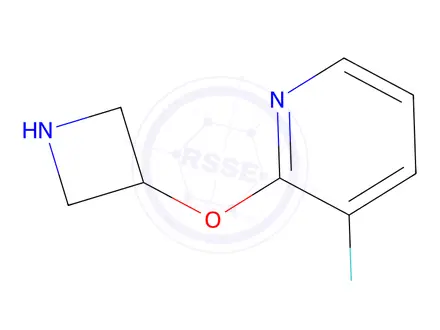 Chemical structure of 2-(Azetidin-3-yloxy)-3-fluoropyridine