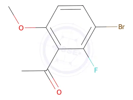 Chemical structure of 3'-Bromo-2'-fluoro-6'-methoxyacetophenone