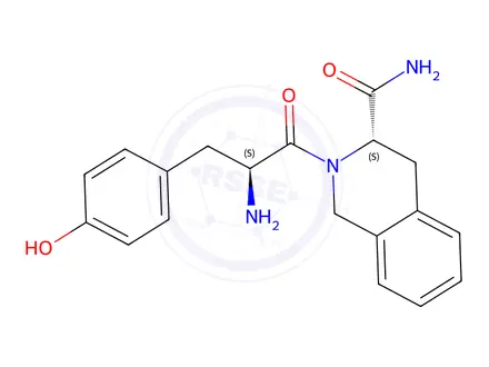 Chemical structure of H-Tyr-L-1,2,3,4-tetrahydroisoquinoline-3-carboxamide·HCl