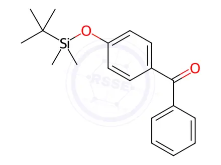 Chemical structure of (4-(Tert-Butyldimethylsilanyloxy)phenyl)phenylmethanone