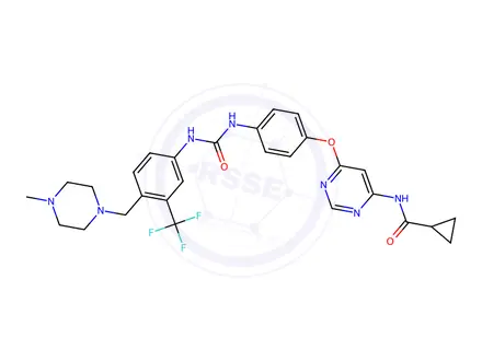 Chemical structure of WS3