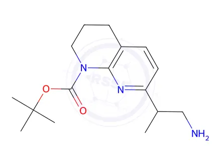 Chemical structure of Tert-Butyl 7-(1-Aminopropan-2-Yl)-3,4-Dihydro-1,8-Naphthyridine-1(2h)-Carboxylate