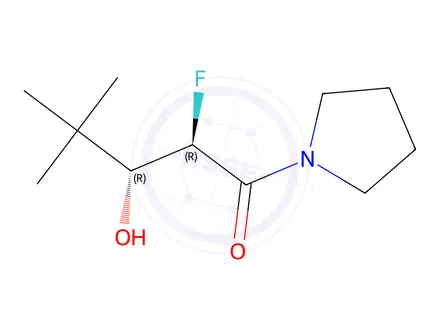 Chemical structure of 2-Fluoro-3-hydroxy-4,4-dimethyl-1-(pyrrolidin-1-yl)pentan-1-one