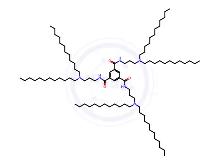 Chemical structure of N1,N3,N5-Tris[3-(didodecylamino)propyl]-1,3,5-benzenetricarboxamide