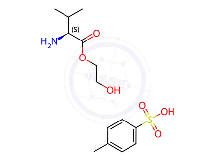 Chemical structure of Valacyclovir Hydrochloride Impurity 6 p-Toluenesulfonate (Valaciclovir Hydrochloride EP Impurity F p-Toluenesulfonate)