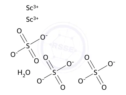 Chemical structure of SCANDIUM SULFATE HYDRATE/ 99.9%