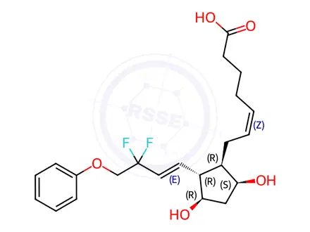 Chemical structure of Tafluprost Acid