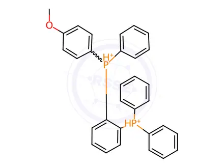 Chemical structure of [2-[4-(1,1-Dimethylethyl)phenyl]-2-oxoethyl](4-methoxyphenyl)[1,2-phenylenebis[diphenylphosphine-κP]]palladium