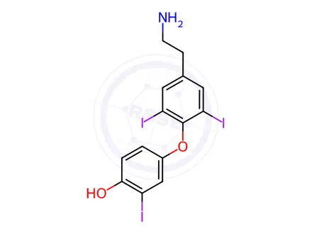 Chemical structure of 3,3',5-Triiodothyronamine