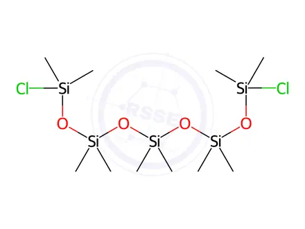 Chemical structure of 1,9-Dichloro-1,1,3,3,5,5,7,7,9,9-decamethylpentasiloxane