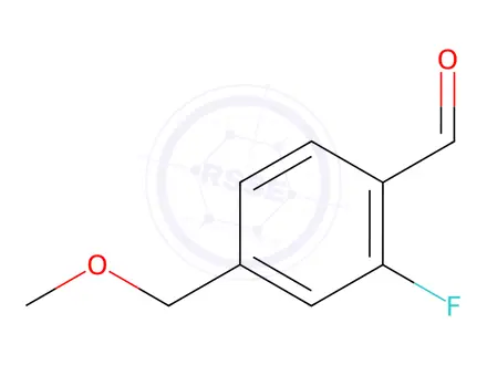 Chemical structure of 2-Fluoro-4-(methoxymethyl)benzaldehyde