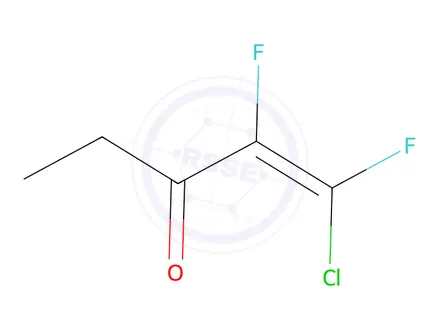 Chemical structure of 1-Penten-3-one, 1-chloro-1,2-difluoro-