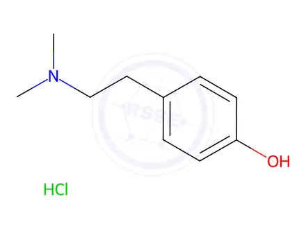Chemical structure of 2-(4-Hydroxyphenyl)-N,N-dimethylethylamine Hydrochloride
