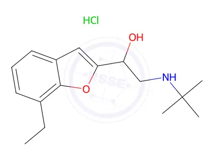 Chemical structure of Bufuralol HCl