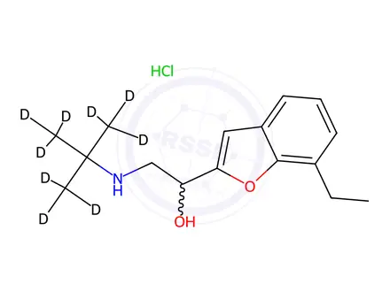 Chemical structure of Bufuralol-d9 Hydrochloride