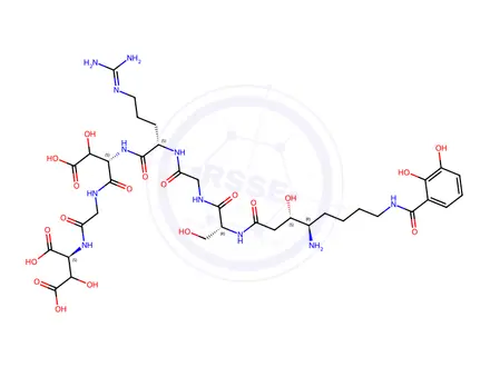 Chemical structure of alterobactin B