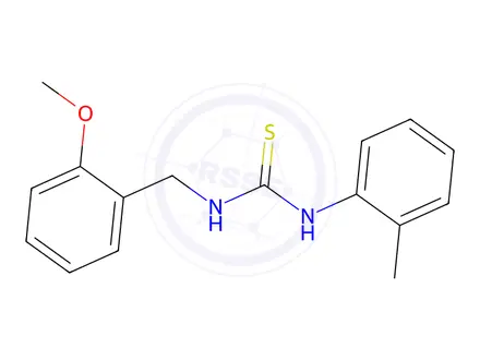 Chemical structure of 1-[(2-Methoxyphenyl)methyl]-3-(2-methylphenyl)thiourea