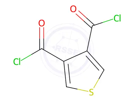 Chemical structure of 3,4-Thiophenedicarbonyl dichloride (9CI)