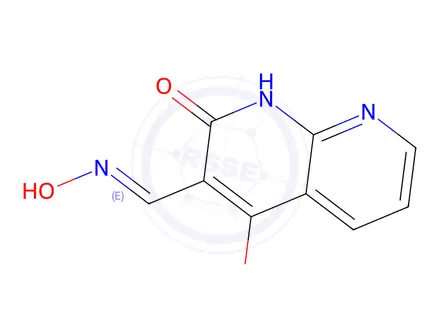 Chemical structure of 1,8-Naphthyridine-3-carboxaldehyde,1,2-dihydro-4-hydroxy-2-oxo-,3-oxime(9CI)