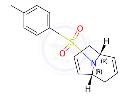 Chemical structure of (1R,5R)-9-tosyl-9-azabicyclo[3.3.1]nona-2,6-diene