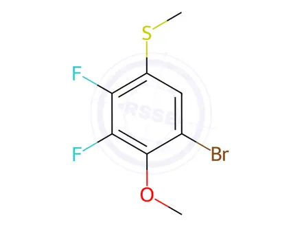 Chemical structure of (5-Bromo-2,3-difluoro-4-methoxyphenyl)(methyl)sulfane