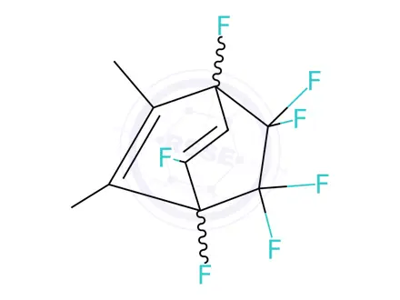 Chemical structure of 1,4,5,7,7,8,8-Heptafluoro-2,3-dimethylbicyclo[2.2.2]octa-2,5-diene