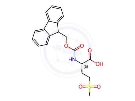 Chemical structure of Fmoc-Met(O2)-OH
