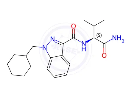 Chemical structure of AB-CHMINACA