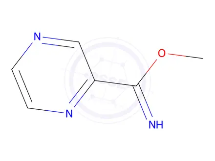 Chemical structure of methyl pyrazine-2-carboximidoate
