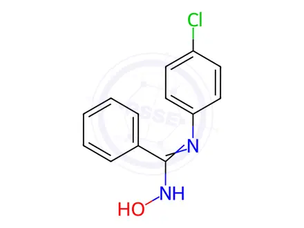 Chemical structure of N'-(4-chlorophenyl)-N-hydroxybenzimidamide