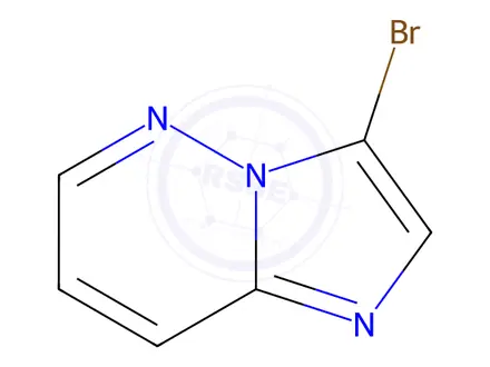 Chemical structure of 3-Bromoimidazo[1,2-b]pyridazine