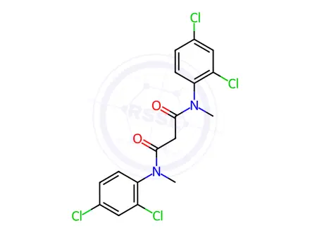 Chemical structure of N1,N3-bis(2,4-dichlorophenyl)-N1,N3-dimethylmalonamide