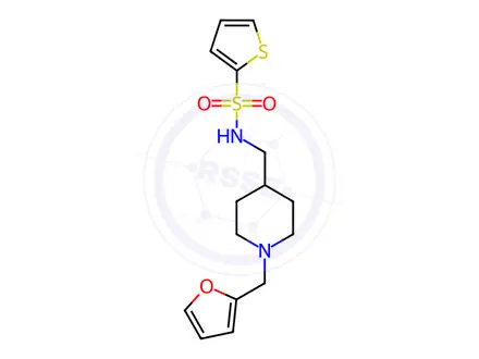 Chemical structure of N-((1-(Furan-2-ylmethyl)piperidin-4-yl)methyl)thiophene-2-sulfonamide