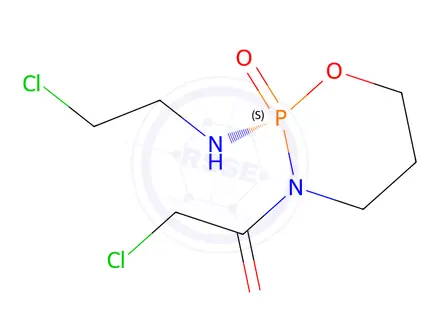 Chemical structure of (S)-2-Chloro-1-(2-((2-chloroethyl)amino)-2-oxido-1,3,2-oxazaphosphinan-3-yl)ethan-1-one