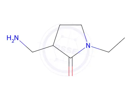 Chemical structure of 3-(aminomethyl)-1-ethylpyrrolidin-2-one